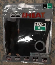 32° Degrees Heat 2 Pack Women XL Black Base Layer Pants Quick Dry (New, Sealed)
