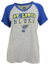 Outerstuff NHL Youth Girls St. Louis Blues Dolman Style Short Sleeve T-Shirt