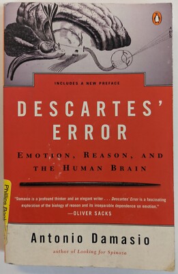 Descartes' Error: Emotion, Reason, and the Human Brain by Damasio, Antonio PB