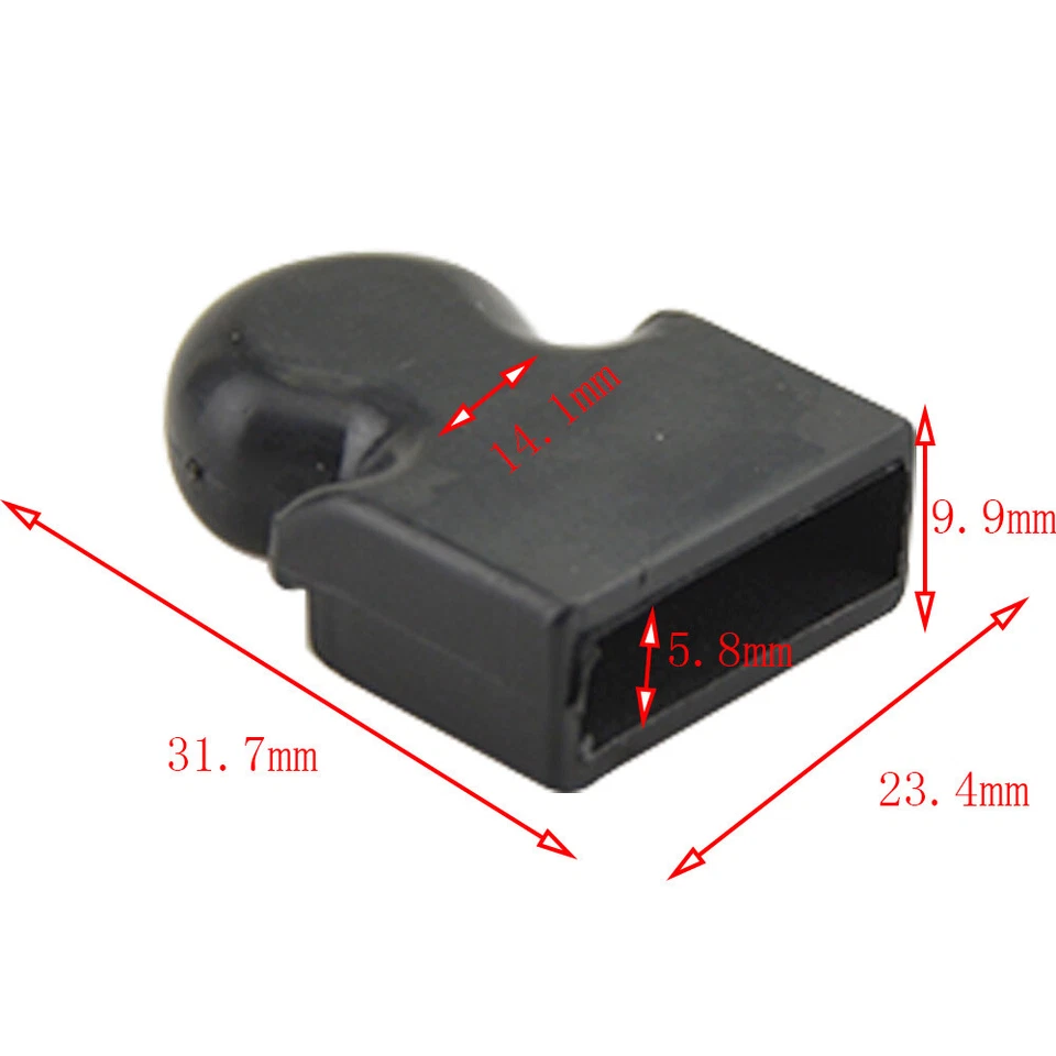 1pair Archery Bow Limb Tip Protector Nylon Recurve Bow Longbow End Caps Guard - Image 3 of 4