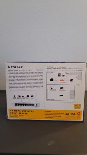 NETGEAR WGPS606 54 Mbps Wireless Print Server w/ 4-Port Switch - Picture 2 of 3