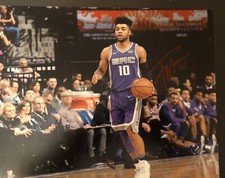 Frank Mason III Signed 8x10 Sacramento Kings Kansas Jayhawks POY