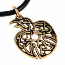 Keltisches Raben-Amulett - Mittelalter Anh&auml;nger Rabe Celtic Raven pendent charm
