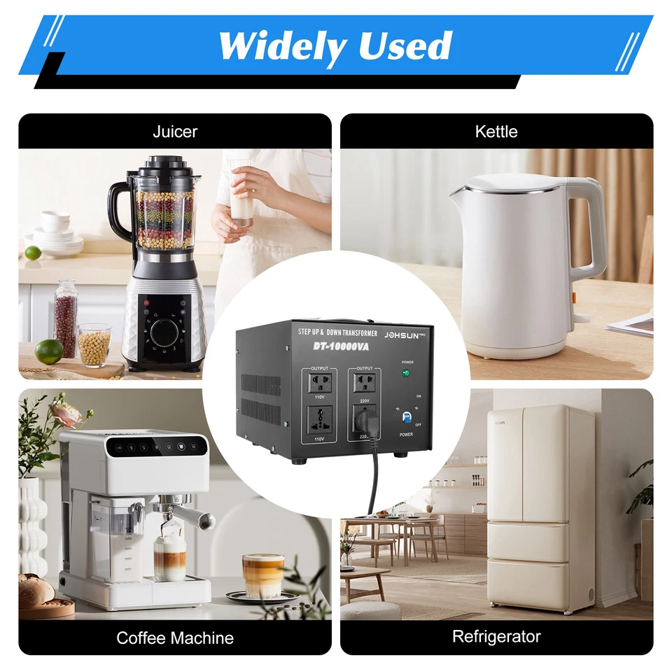 10000 Watt Voltage Converter Transformer Heavy Duty Step Up / Down 220V-110V New - Image 4 of 4