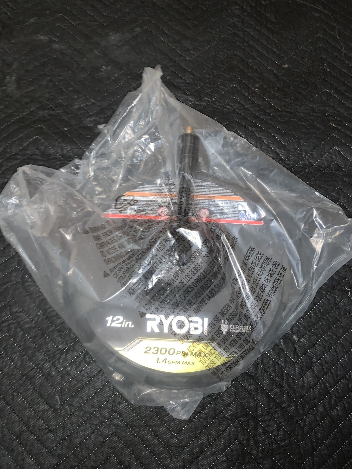 Ryobi 12" 2,300 PSI Electric Pressure Washers Surface Cleaner RY31012