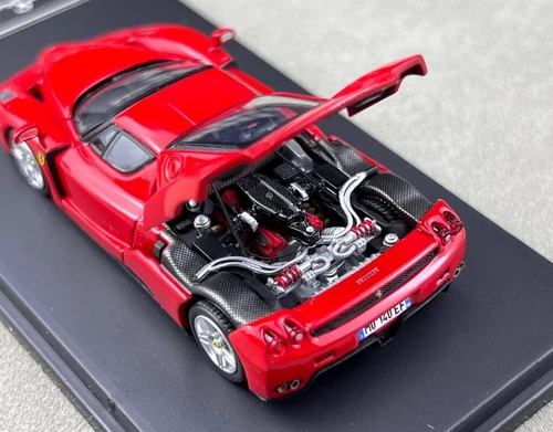 King 1:64 Red Enzo Super Racing Sports Model Diecast Collect Car - Picture 14 of 14