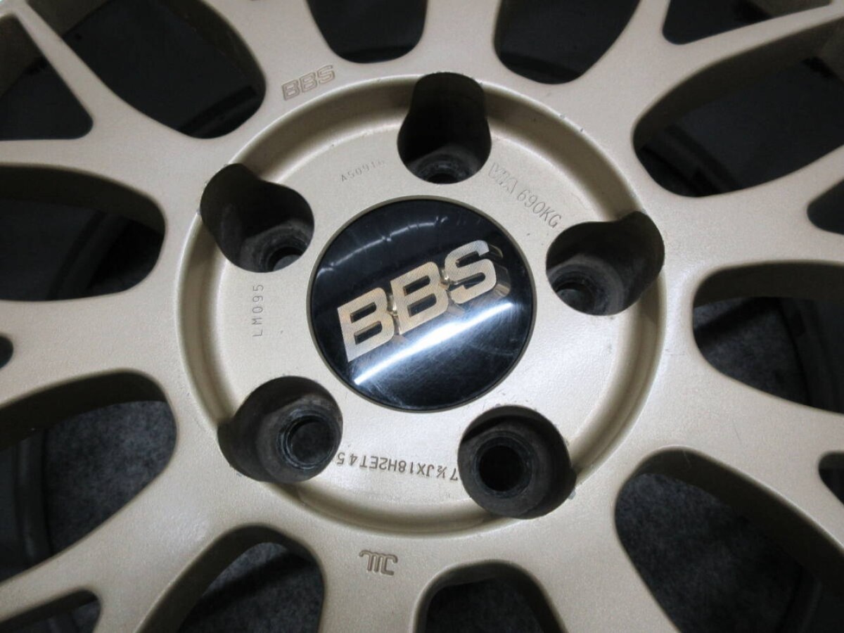 BBS LM Wheels Gold 18 inch LM095 7.5J+45 PCD 114.3 5H set of 4 No  