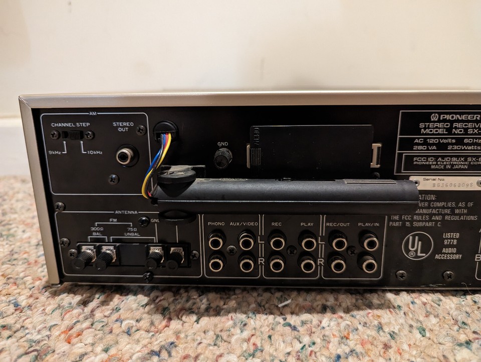 RECEPTOR ESTÉREO VINTAGE controlado por computadora Pioneer SX-50 SE