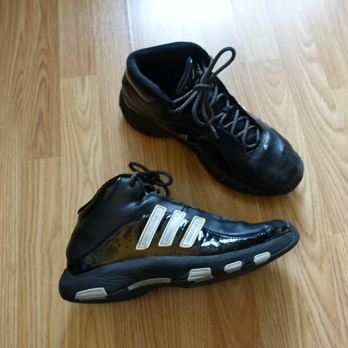 Adidas Torsion System Basketball Shoes Black Mens 10.5 Size