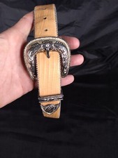 Vintage Leather Western Made in USA Cowgirl Belt Size Medium
