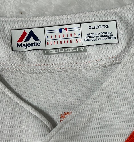 Houston Astros Jersey Men XL Justin Verlander MLB Basebal Cool Base Home White - 第 5/10 張圖片