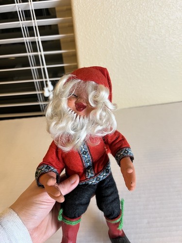 Arne Hasle Jule Nisse Doll Norwegian Gnome Christmas Elf Vintage Latex Norge 11” - Picture 2 of 5