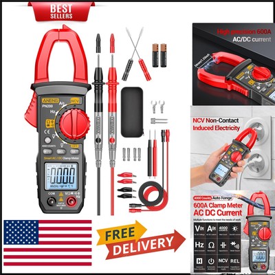 Portable 4000 Counts Digital Clamp Meter with Resistance, Capacitance & Diodes