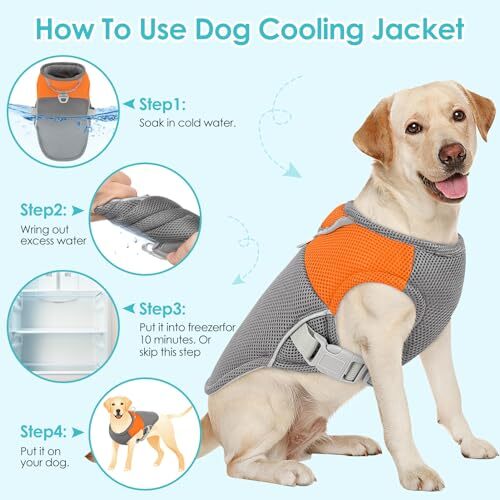 AOFITEE Dog Cooling Vest, Dog UV Protection Shirt, Breathable XXLarge