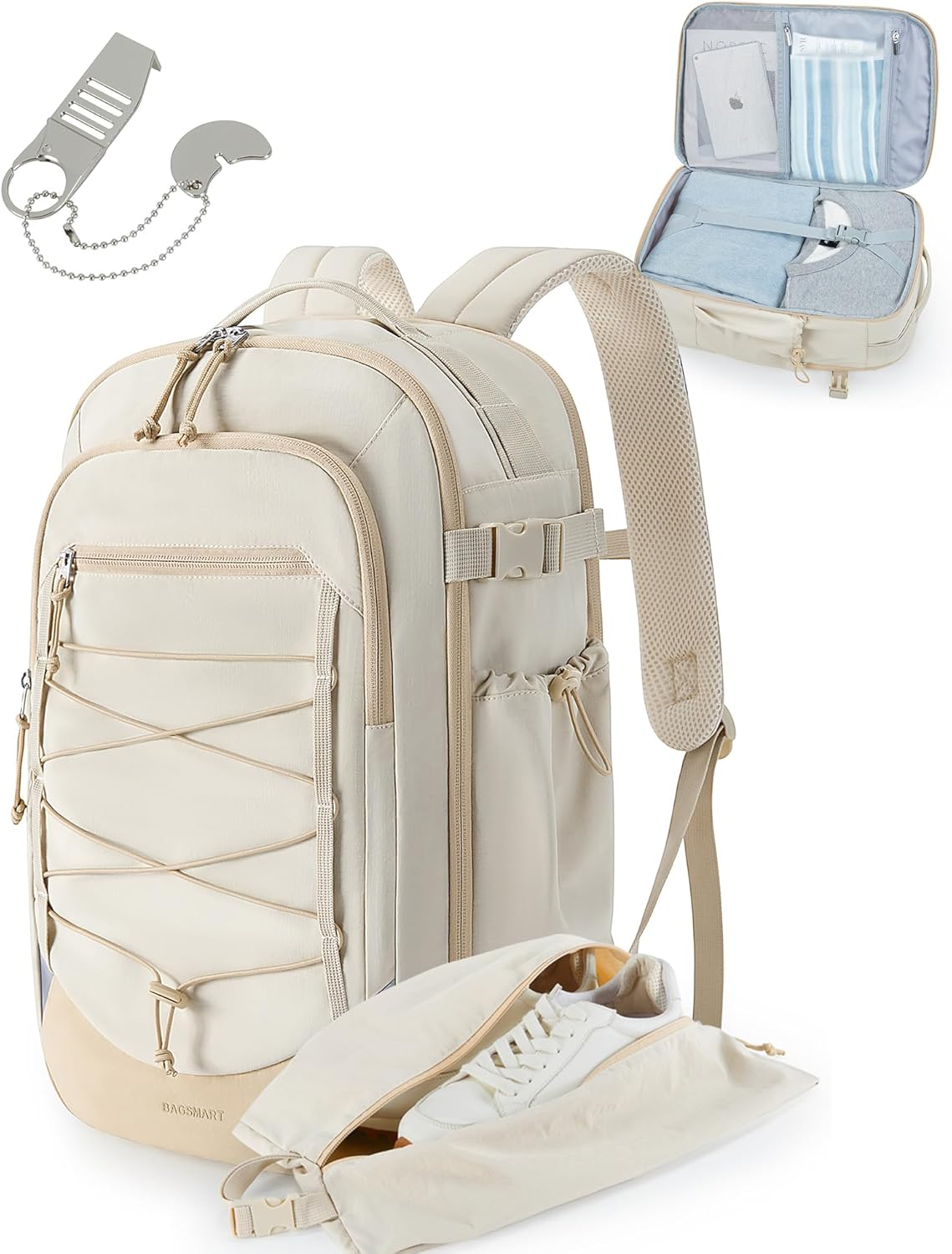 17 Inch Large Flight Approved Carry-On Travel Backpack for Convenient Air Travel