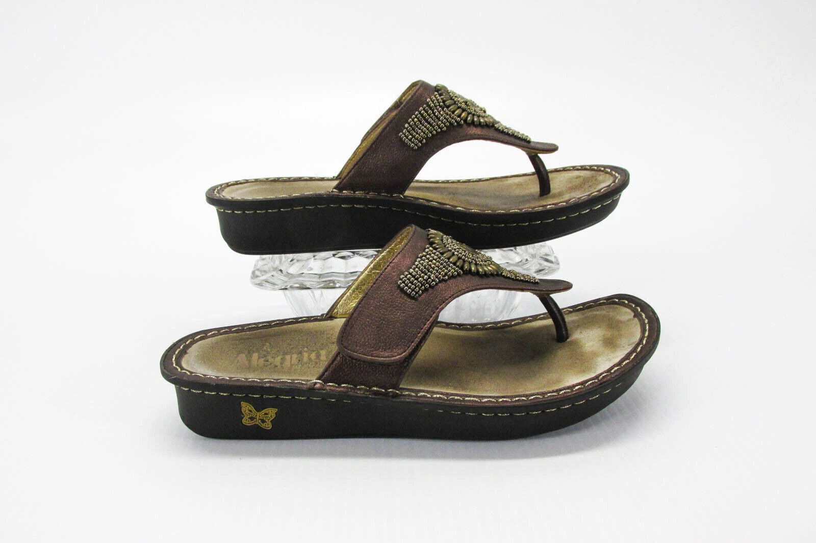 VANS Alegria sandalo donna Vanessa bronzo taglia 9M EUR 40 marrone scarpa tanga us
