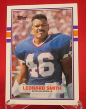 Leonard Smith Topps 1989 Football Card #94T