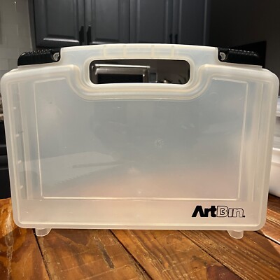ArtBin Quick View Carrying Case 13''x3.125''x8'' Clear Translucent  Sliding Locks