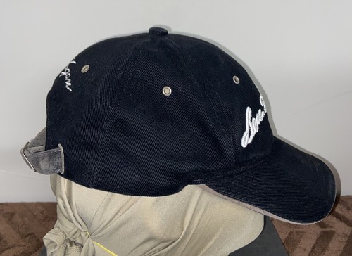Ben Hogan Strapback Adjustable Black Brushed Cotton Cap Hat with  Suede Bill  - Picture 4 of 7