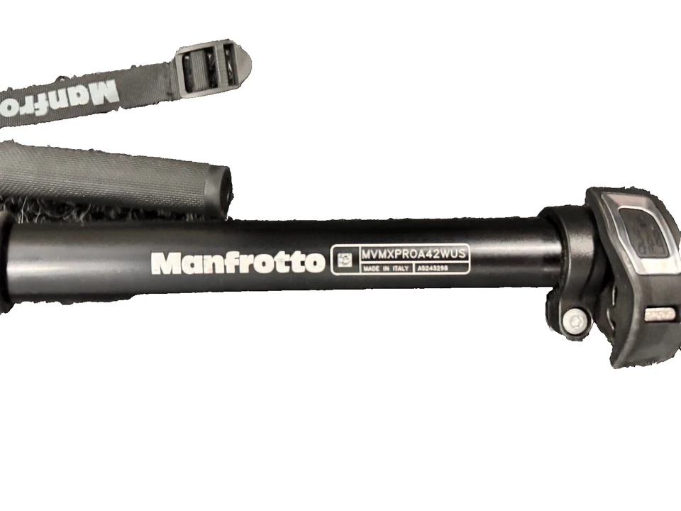Manfrotto MVMXPROA42WUS Aluminum Video Monopod - Black, Excellent Condition - Image 2 of 4