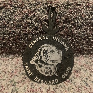 Vintage Saint Bernard Club Of Central Indiana Trivet