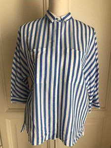 maglia a righe bianca e nera zara