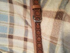 Hand Tooled Leather Belt