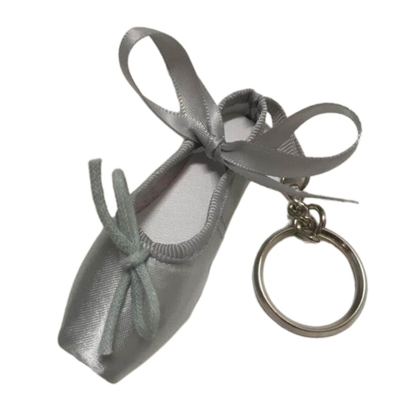 Lovely Ballet Shoe Keyring Stylish Pendant Keychains Ballet Shoe