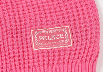 Palace Open Stripe Knit Sweater in Pink / Orange Men's Size Large