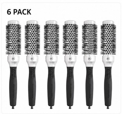Olivia Garden Essential Blowout Classic Silberbürste 35 mm antistatisch 6er Pack
