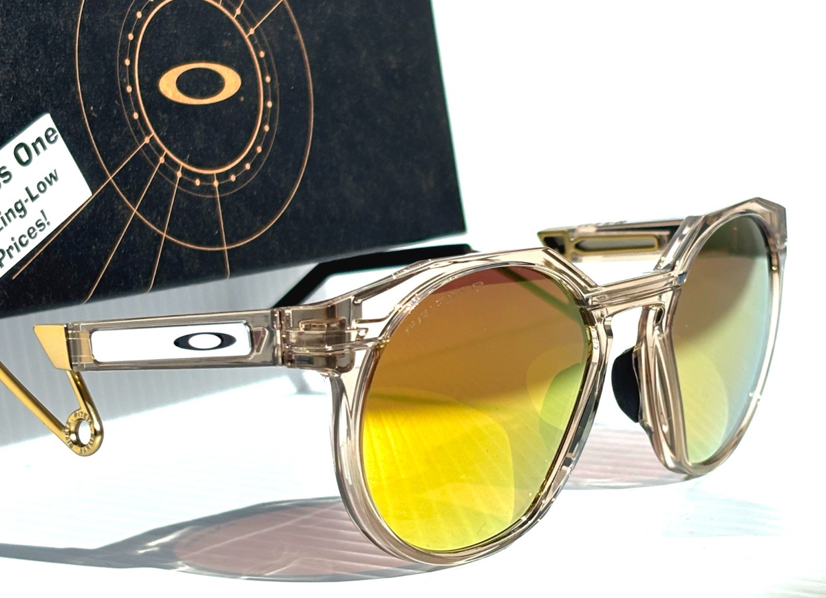 NEW Oakley HSTN METAL Sepia PRIZM POLARIZED 24K Gold Lens Sunglass