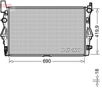MotorküHler WasserküHler Denso DRM17114 FüR Vito Mercedes W447 Mixto Double 109