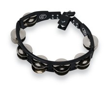 Latin Percussion LP160 Cyclops Mounted Tambourine - Black with Steel Jingles