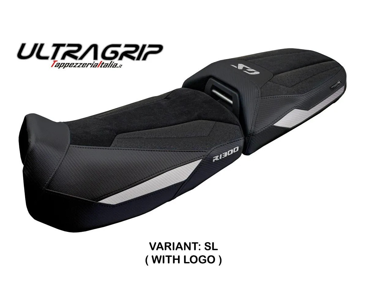 Seat cover Ulma UGrip Silver + logo Tpz compatible BMW R 1300 GS ADV 2024 2026
