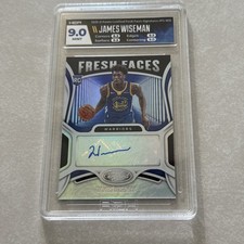 2020-21 Panini Certified Fresh Faces James Wiseman HGA 9 10 Autograph Warriors