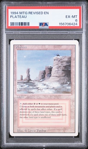 1994 MTG REVISED EDITION PLATEAU PSA 6