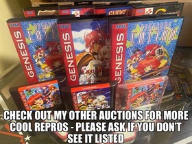 Sega Genesis Megaman The Wily Wars, game, box, manual. Professional label