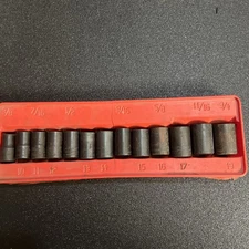 Blue-point 13pc SAE/Metric 3/8dr Twist Socket Set 3/8-3/4 10mm-19(Brittle Tray)