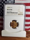 1938-D Lincoln Wheat Cent  ""NGC  MS67 RD""  Fantastic Slab  *Bright Red Coin"
