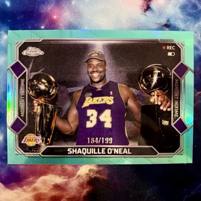 Shaquille O'Neal Moment in Time Aqua /199 MT-22 2025-26 Topps Chrome Update NM
