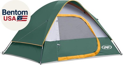 Camping Tent 2-4 Person, Waterproof Windproof Tent with Rainfly Easy Set Up-Port