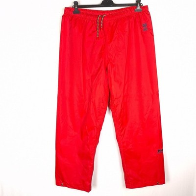 HELLY HANSEN Helly Tech Vintage Mens Pants Size XL Red Nylon Waterproof
