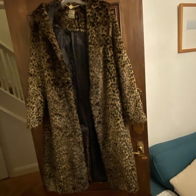 Biba Leopard Faux Fur Coat authentic Ladies coat UK