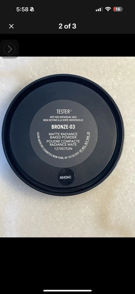 Laura Mercier Matte Radiance Baked Powder Bronze 03 Refill - Image 3 of 3