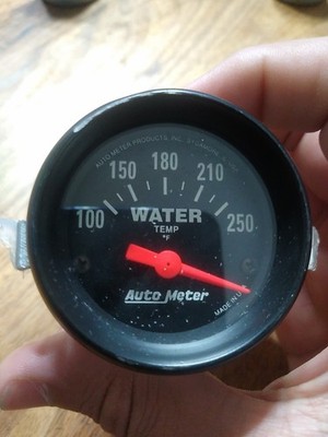 2635 Autometer Gauge Water Temp As Is Z Series Paint Scrape