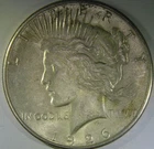 1926-S $1 Peace Dollar AU