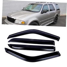 4pcs Shatterproof Outside Mount Style Sun Rain for 1997-2017 Ford Expedition