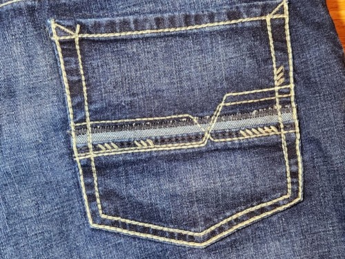 Ariat M2 Relaxed Boot Cut Mens Jeans Blue Denim Western Workwear Pants 38x36 - Picture 15 of 17