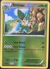 Simisage 8/114 Black & White Reverse Holo - Pokémon Card