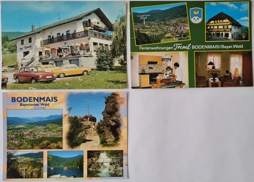 3 x Bodenmais in Bavaria Postcards Lot Postcards Expired From/After 1976